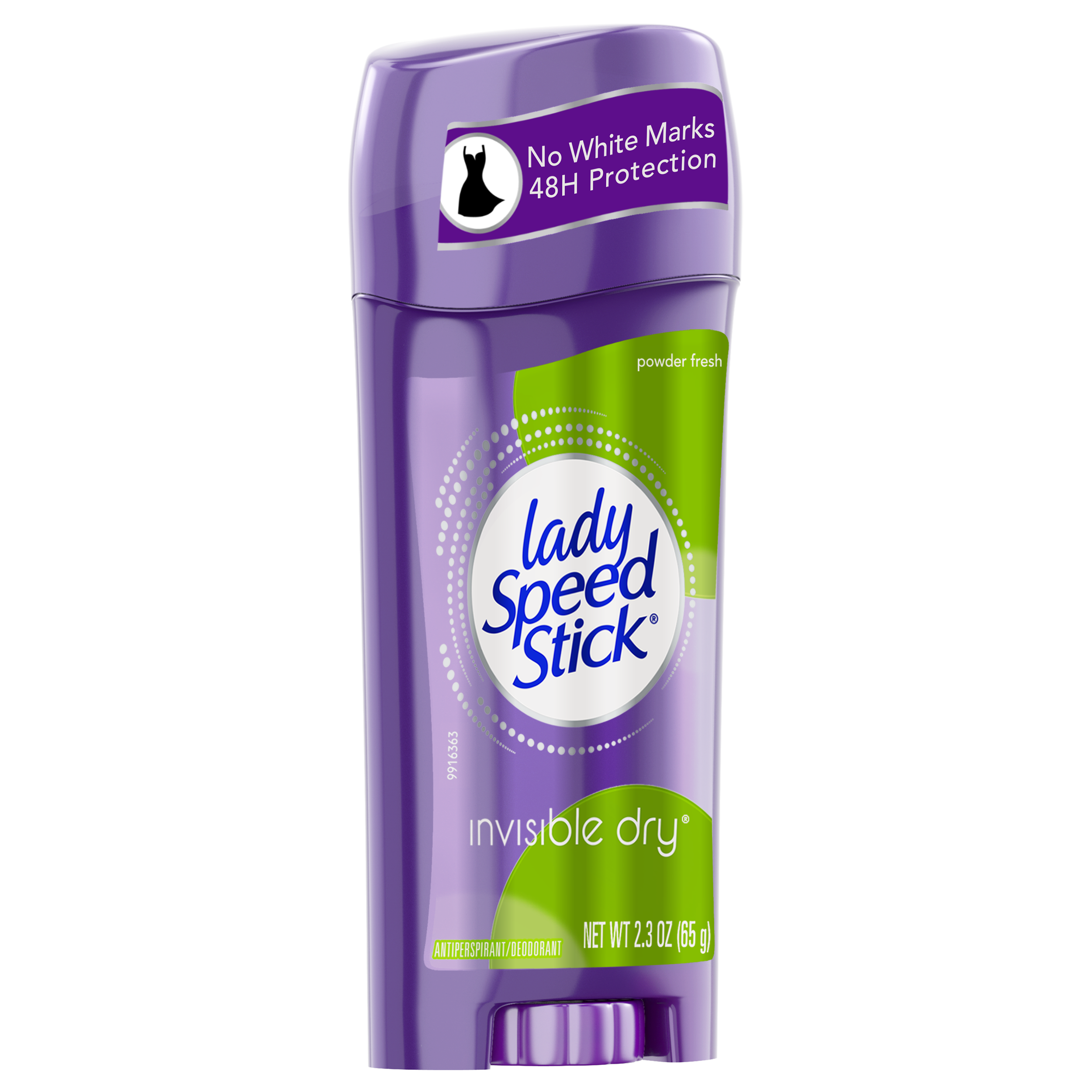 Lady Speed Stick Antiperspirant Deodorant Invisible Dry Powder Fresh, 2.30 oz - image 2 of 4