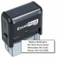 thumbnail image 2 of ExcelMark Custom Self Inking Rubber Stamp - Home or Office (A1848-4 Lines), 2 of 4