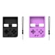 thumbnail image 4 of Soft Skin Case for MIYOO Mini Plus Game Console Silicone Protective Cover, with Anti-Slip and Lanyard Black and Purple, 4 of 5