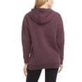 thumbnail image 2 of Danskin Women's Kangaroo Pockets Cotton Blend Soft Brushed Fleece Casual Active Full Zip Hoodie-Red / S, 2 of 4