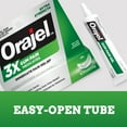 Orajel 3X Medicated Gum Pain Gel, Immediate Pain Relief, 0.42 oz