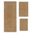 thumbnail image 6 of Home Weavers Classy Bathmat Collection 100% Cotton Bathroom Rug Set Machine Washable Bathroom Rug-17"x24", Bath Rug- 21"x34", Runner- 21"x54",3 Piece Bath Carpet set, Linen, 6 of 9