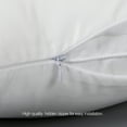 thumbnail image 3 of Flxxie Satin Zipper Pillowcases, Soft Travel Pillow Covers, 13"x18", White, 2 Pieces, 3 of 5