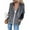 Gray, variant on Women Hoodie Casual Zipper Long Hooded Coat Solid Coat Tops
