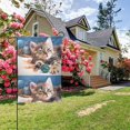 thumbnail image 3 of Zufioo Playful Cat Print Double Sided Garden Flag, Outdoor Decorative Flag, Garden Yard Flag, Ideal Home Decoration-28"x40", 3 of 9