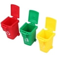 thumbnail image 1 of HAMPPLIES 3pcs Toy Trash Cans For Compact Design And Responsibility Building, 1 of 8