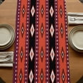 thumbnail image 5 of Table Runners 60 Inches Long Dress Scarves, Red Brown Boho Farmhouse Kitchen/Dining Table Runner, Small Coffee Tablerunners, Vintage Ethnic Tribe Retro Abstract Art 13x60 Inch, 5 of 9
