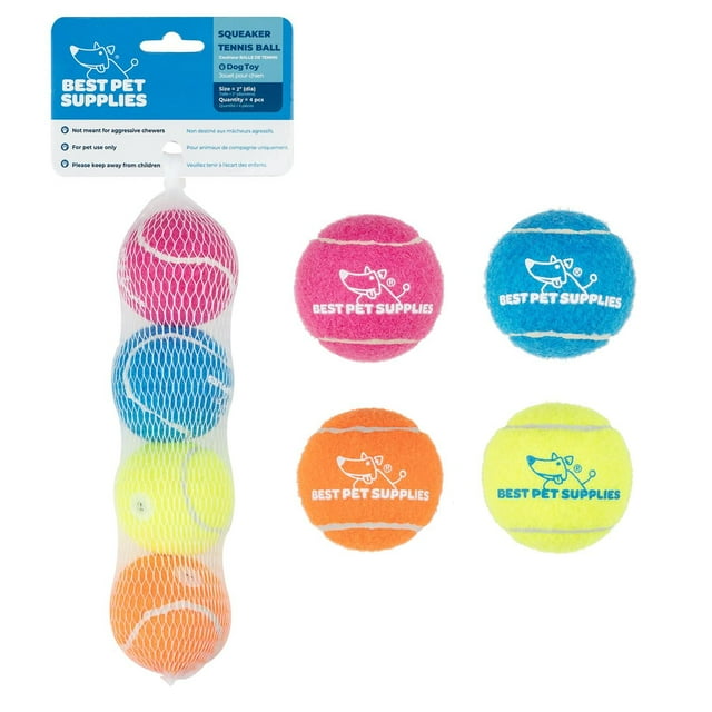 Pelotas de Tenis chirriantes Best Pet Supplies Alta Resistencia para Perros