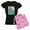 With Pink Camo Pant, variant on CafePress - 50'S Girl Pajamas - Women's Dark Pajamas
