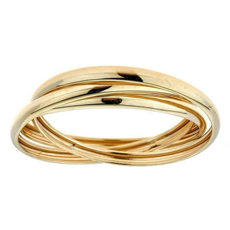 - 10kt Yellow Gold Rolling Band Thumb Ring