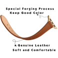 thumbnail image 3 of Stiroll Correas De Cuero Delgadas Compatibles Con Apple Watch Band 49 Mm, 46 Mm, 45 Mm, 44 Mm, 42 Mm (Serie 3 2 1) Pulsera Delgada De Cuero De Grano Superior Para Iwatch Ultra Se Series 10/9/8/7/6/5/4, 3 of 5