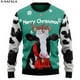 thumbnail image 4 of Suéteres de punto navideños con diseño divertido de vaca lechera, divertidos regalos de Navidad y Halloween, jerséis para parejas, fiestas, unisex, informales, 1, 4 of 4