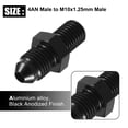 thumbnail image 5 of Unique Bargains Car Black 4AN Male to M10x1.25mm Male Fitting Adapter Flare Union Coupler Fuel Oil Line Hose End, 5 of 7