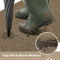 thumbnail image 3 of Dirt Trapper Door Mat ” x ” Washable Doormats Entrance Mat Dirt and Absorbent Welcome Mat Low Profile Floor Mats for Front Back Door and Entryway Taupe, 3 of 9