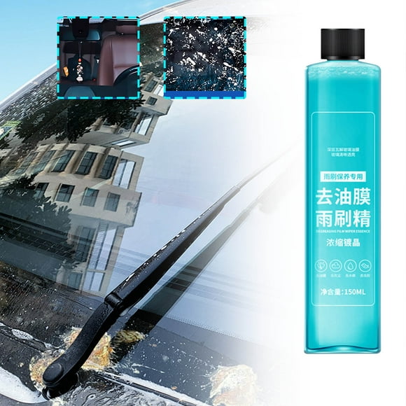 YYHQDS 150ml Car Glass Degreaser, Windshield Wiper Fluid, Oil Film Remover, Fine Glass Cleaner Solution for Car Windows, Strong Degreasing Solution for Automotive Cleaning