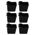 thumbnail image 1 of USHOBE 6Pcs Pegboard Containers Black PP Storage for Home Organization Adults, 1 of 8