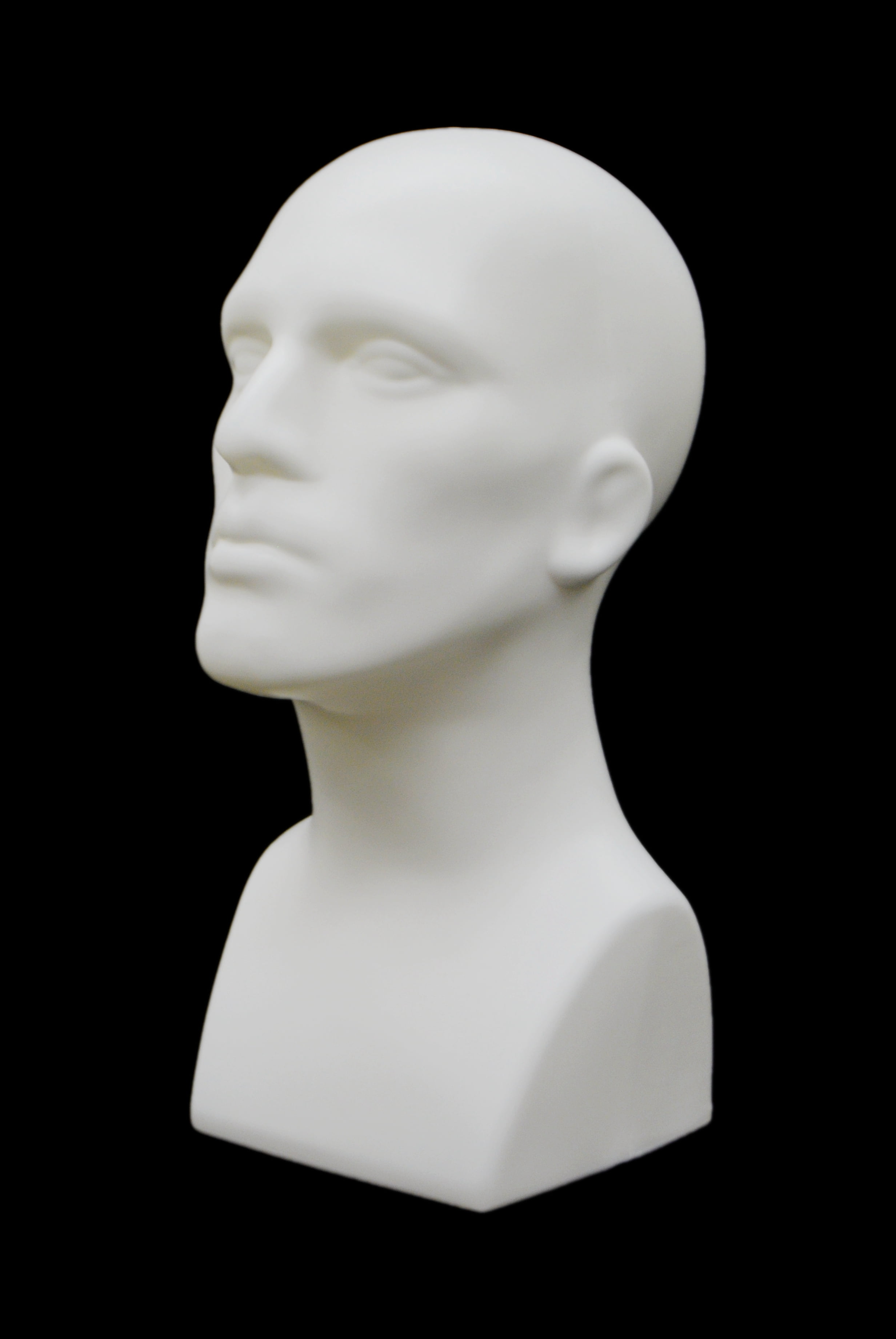 Abstract Male mannequin Head Light weight Style Display Head #PS-M-WH 