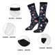 thumbnail image 5 of Balery Autumn Leaves With Blue Calcetas Largas con Estampado para Hombre y Mujer – Suaves y Transpirables, Talla Única (US 5-11), 5 of 6