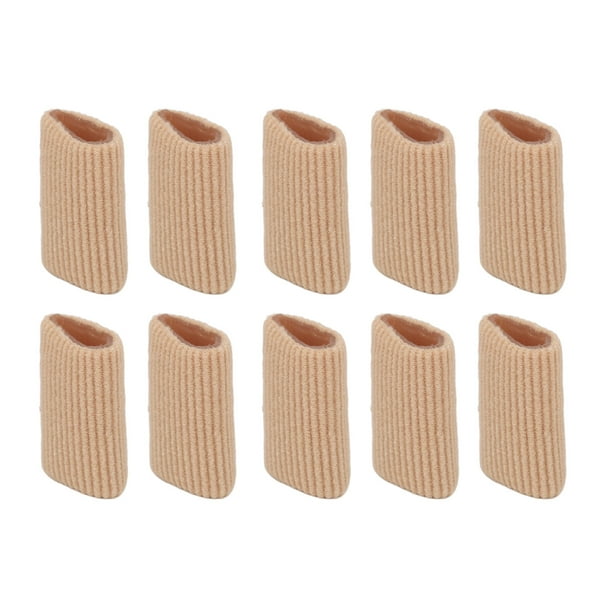 10 almohadillas de silicona suave para dedos del pie, protectores para ampollas y callos (tamaño M: 3 x 2 cm)