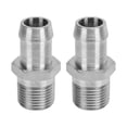 thumbnail image 1 of Abastado 2 piezas 1/2 pulgadas NPT rosca macho a 5/8 pulgadas conector de púa calentador colector de admisión adaptador de manguera, 1 of 8