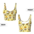 thumbnail image 5 of Lsque Garden Honeybee Gnomes Printed Women'S Sports Bra, Compression, Moisture Wicking, High-Impact Sports Bra For Women,Supportive sports bra-XX-Large, 5 of 9