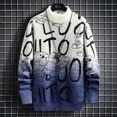 thumbnail image 3 of Suéteres de punto para hombre, jersey de manga larga con colores contrastantes, jerséis gruesos de estilo coreano para hombre, prendas de punto para otoño e invierno, 3 of 5