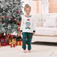 thumbnail image 5 of PatPat Christmas Pajamas Family Matching 2 Piece Long Sleeve Sleepwear for Kids Girls Boys Holiday PJs Sets with Socks, Beige/Green, 3-4 Years, 5 of 17