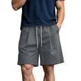 thumbnail image 2 of Aimik Golf Shorts for Men Drawstring Elastic Waist Relaxed Fit Mens Shorts with Pockets Summer Comfort Casual Shorts for Sport, 2 of 6
