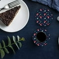 thumbnail image 6 of FMSHPON Merry Christmas Decor Xmas Holly Bell Set of 8 Round Coaster for Drinks, Absorbent Ceramic Stone Coasters Cup Mat with Cork Base for Home Kitchen Room Coffee Table Bar Decor, 6 of 6
