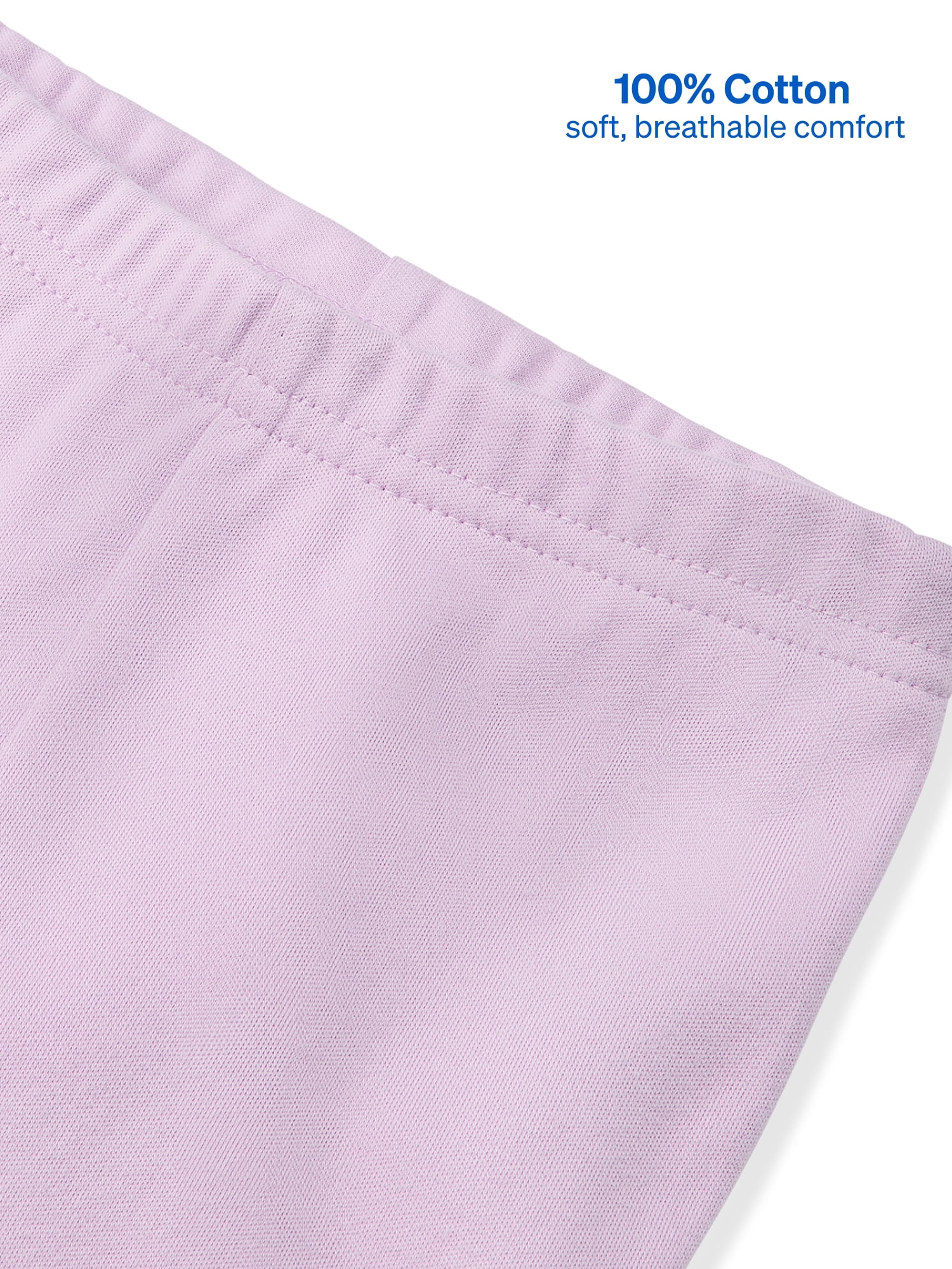 Garanimals Newborn & Baby Girl 100% Cotton Jogger Pants, Sizes 0–24M, Single or 4-Pack