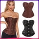 thumbnail image 1 of Chaleco retro con hebilla de tigre y cintura delgada, estilo steampunk, corsé moldeador abdominal sexy, 1 of 1
