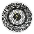 thumbnail image 2 of Reloj de pared musulmán creativo caligrafía islámica Relojes de pared acrílicos para sala de dormitorio cocina hogar Eid Ramadán Decoración Negro Macarena Reloj de pared, 2 of 8