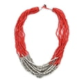 thumbnail image 3 of Stainless Steel Red Glass Resin Bracelet Drop Dangle Earrings Necklace Set for Women Jewelry for Women Birthday Christmas Gifts, 3 of 7