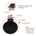 900W Portable Heater Fan Wall Outlet Space Heater Plugin Heater