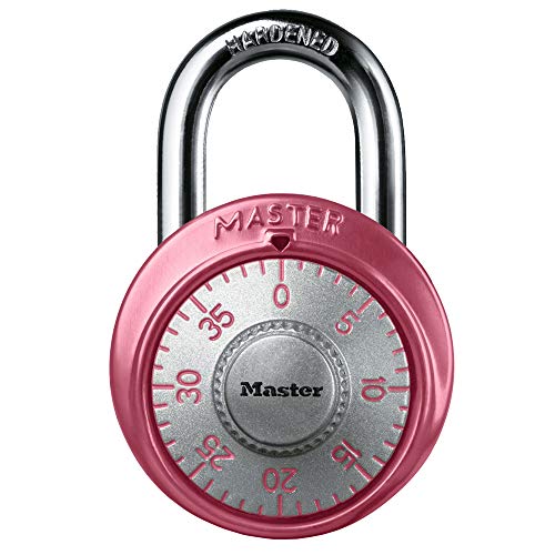 Master Lock 1530DPNK Locker Combination Padlock, Pink