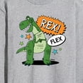 thumbnail image 3 of Toy Story - Rex Flex - Men's Long Sleeve T-Shirt, 3 of 5