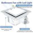 thumbnail image 2 of Ventilador Nalle FFL-200 con luz de 24,4 cm, 12 W, 112 CFM 1.0 Sones, 2 of 7