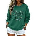 thumbnail image 3 of Ichuanyi Christmas Sweatshirts for Women Christmas Graphic Long Sleeve Shirt Xmas Holiday Crewneck Pullover Tops, 3 of 6