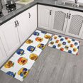 thumbnail image 2 of Pioneer Flower Floral Print Pattern Kitchen Rugs Sets Of 2, Anti Fatigue Non Slip Washable Floor Mats for Kitchen Sink Laundry, 17X30 Inch + 17X47 Inch, 2 of 6