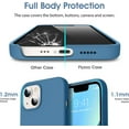 thumbnail image 4 of Liquid Silicone Case for iPhone 13 (6.1''), [Scratch-Resistant, Anti-Fingerprint, Shockproof] Protective Slim Fit Phone Case, 4-Layer Cover with Microfiber Lining, Silky-Soft Touch, Blue, 4 of 14