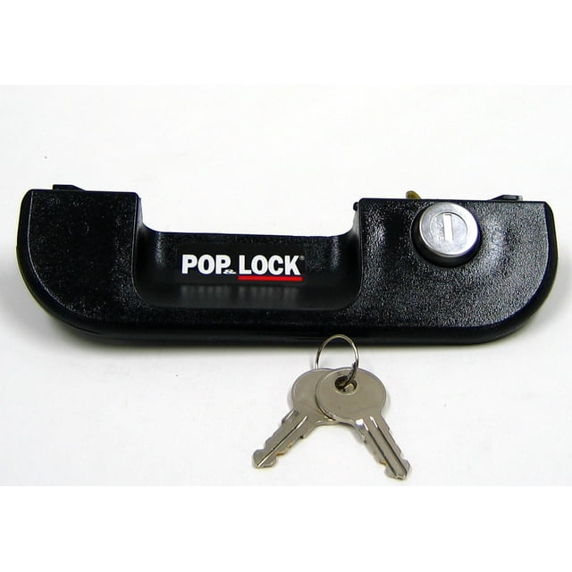 Fits 1995-2004 Toyota Tacoma Pop & Lock Tailgate Lock PL5100 Locks Tailgate Handle; Manual; Black; Plastic; Direct-Fit