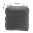thumbnail image 2 of Uxcell Travel Foot Rest Pillow, Adjustable 3 Layers Height for Airplane Office, Gray, 2 of 6