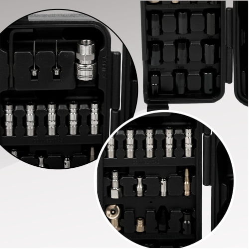 HYCHIKA  71 Piece Air Tool and Accessories Kit, Impact Wrench, Air Ratchet, Die Grinder, Aire Hammer, Hose Fittings, Storage Case