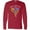 Red, variant on Inktastic Autism Awareness Heart Ribbon and Puzzle Pieces Long Sleeve T-Shirt