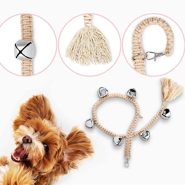 Timbres, timbres para perros para enseñarles a ir al baño, artículos para mascotas, timbres para perros para paseos en plata