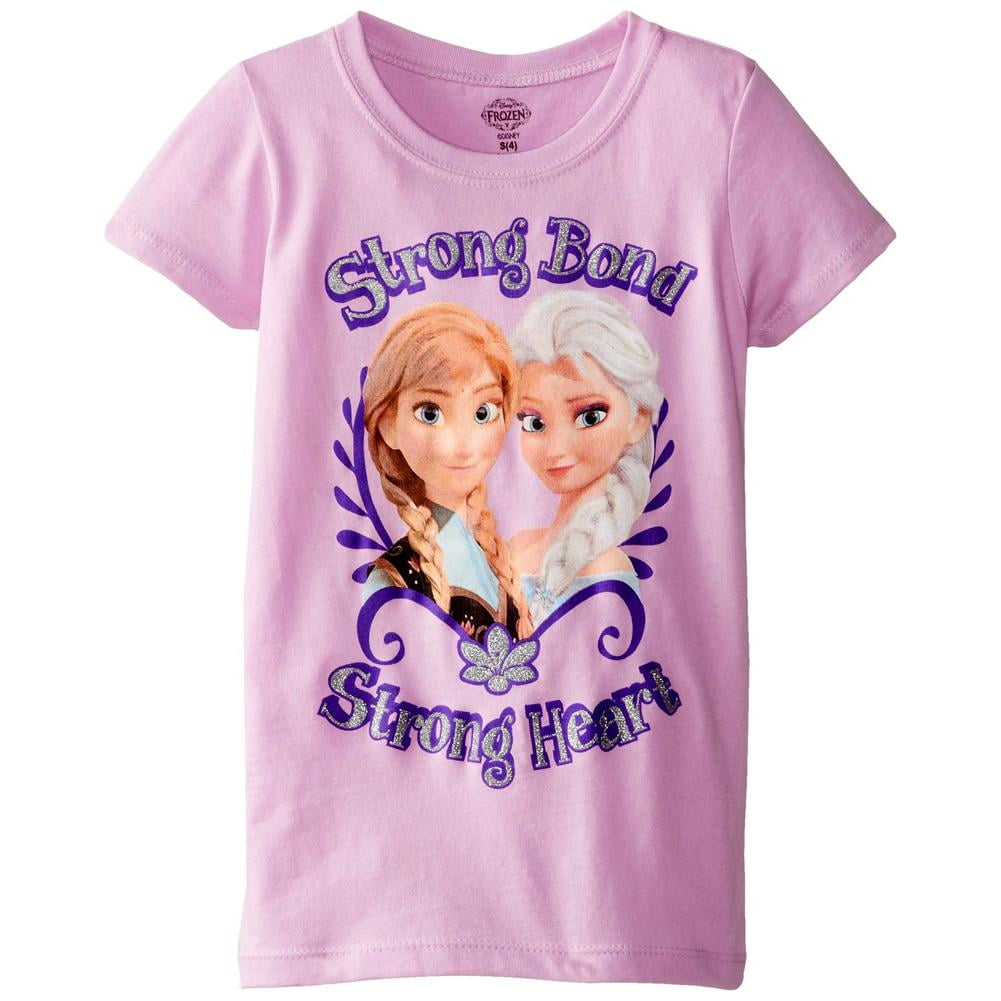 Disney Frozen Frozen Strong Bond Strong Heart Girls Juvy T Shirt Purple