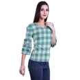 thumbnail image 3 of Moomaya Printed Ruffle Shirt Women Party Top Short T-Shirt Top Summer Clothing, 3 of 4