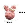 thumbnail image 5 of NIBOLOG Car Air Freshener Holder Bunny Bowknot Shape Shiny Rhinestone Auto Air Outlet Freshener Perfume Clip, 5 of 7