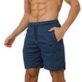 thumbnail image 4 of Mens Gym Shorts Men's Fashion Casual Solid Drying Elastic Rope Waist Casual Sports Shorts, 4 of 8