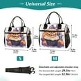 thumbnail image 2 of Halloween Pumpkins Candles Cooler Bag Lunch Bag Soft Cooler Cooling Tote Insulated Lunch Box for Adult Men Women, 2 of 6